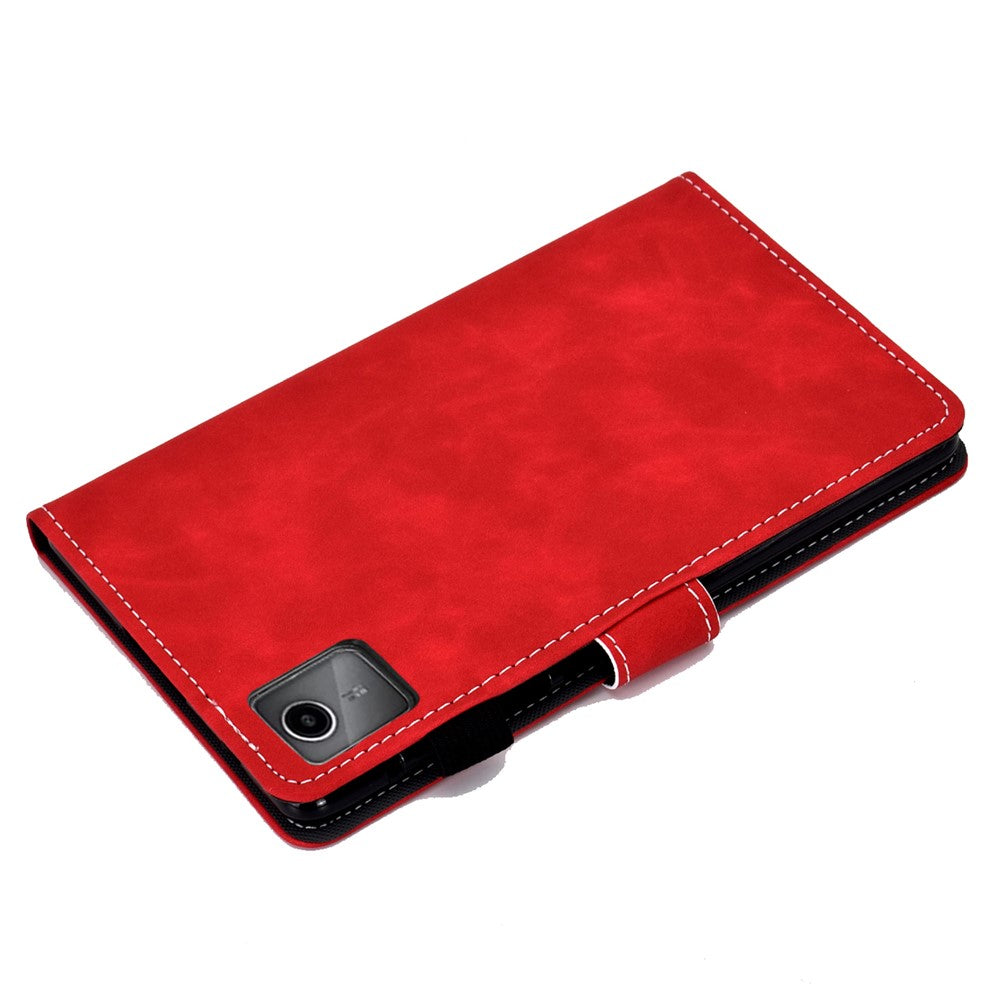 For Lenovo Tab M11 / Xiaoxin Pad 11 2024 Tablet Cover Shockproof Leather Card Holder Stand Case - Red