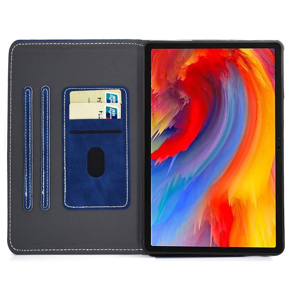 For Lenovo Tab M11 / Xiaoxin Pad 11 2024 Tablet Cover Shockproof Leather Card Holder Stand Case - Blue
