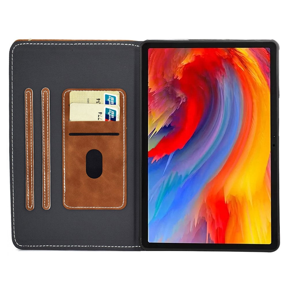 For Lenovo Tab M11 / Xiaoxin Pad 11 2024 Tablet Cover Shockproof Leather Card Holder Stand Case - Brown