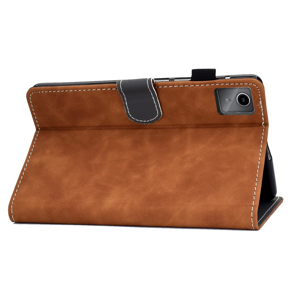 For Lenovo Tab M11 / Xiaoxin Pad 11 2024 Tablet Cover Shockproof Leather Card Holder Stand Case - Brown