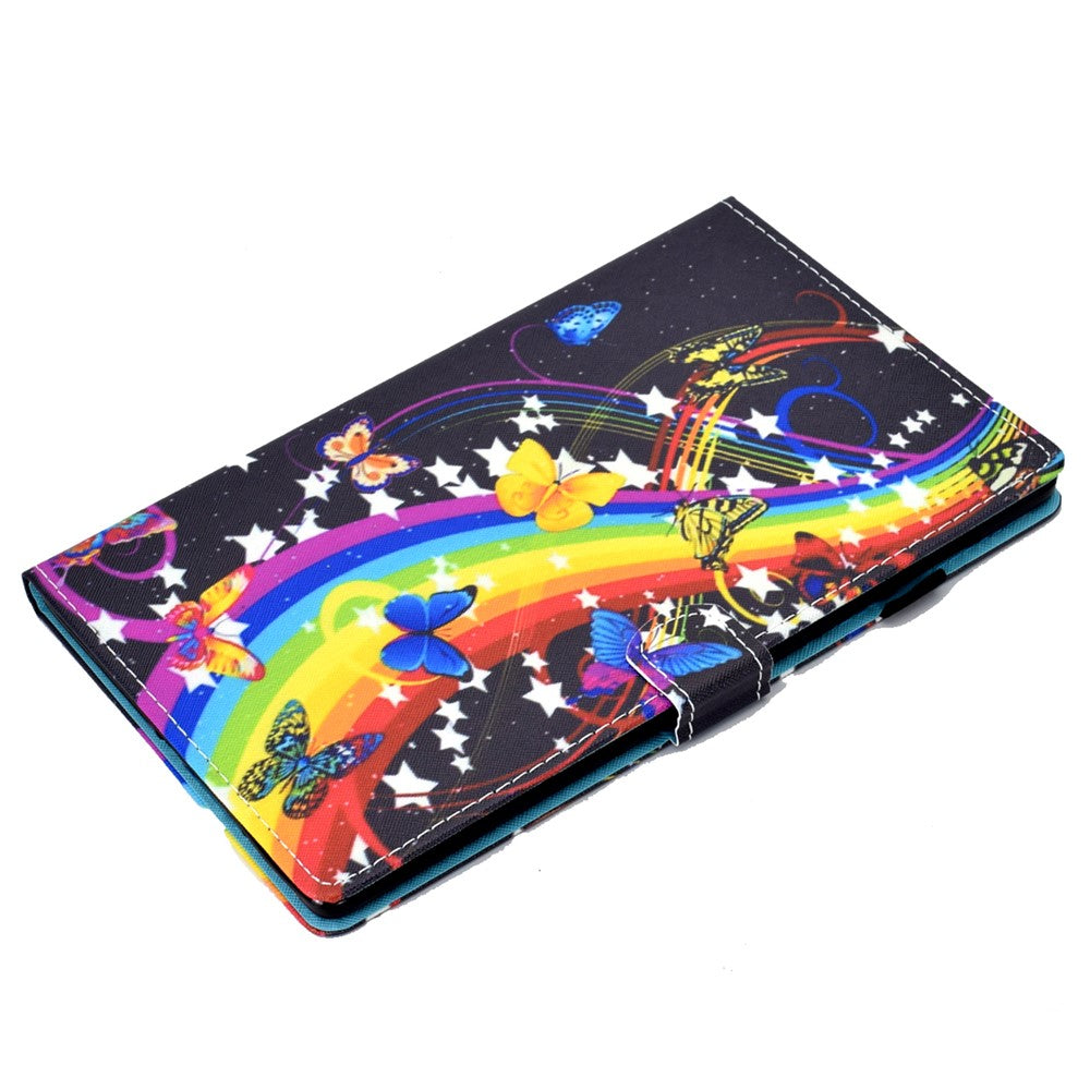 For Lenovo Tab M11 / Xiaoxin Pad 11 2024 Leather Case Pattern Printing Tablet Cover with Card Slots - Music Butterfly