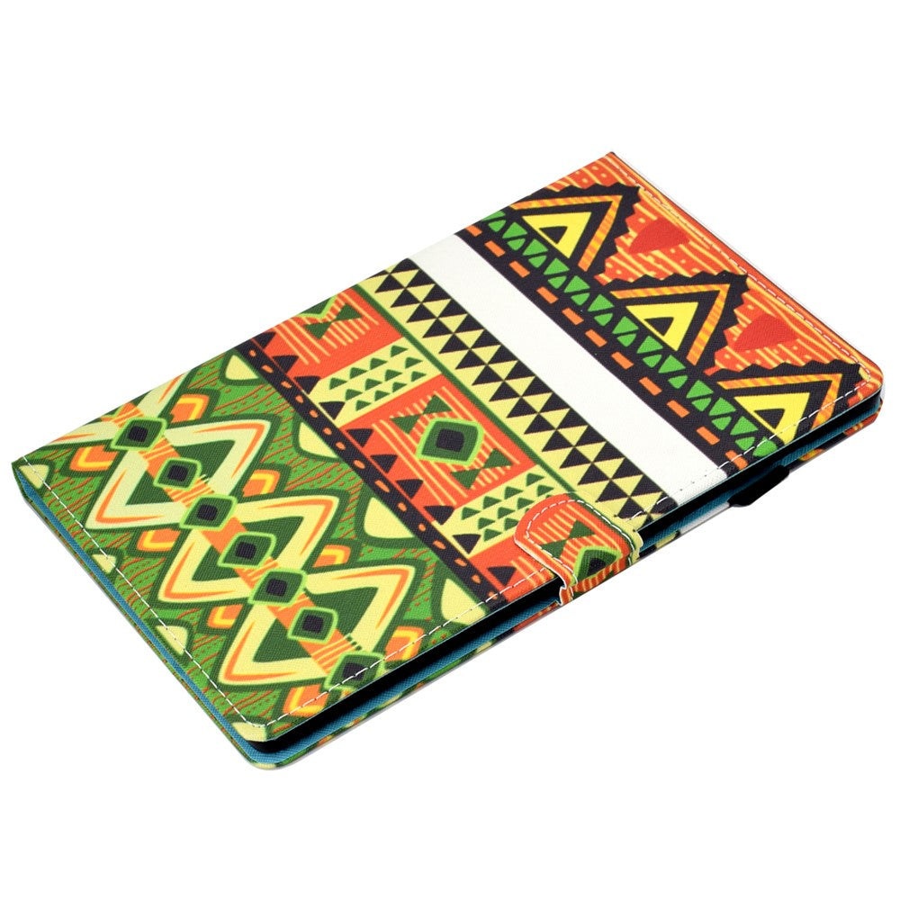 For Lenovo Tab M11 / Xiaoxin Pad 11 2024 Leather Case Pattern Printing Tablet Cover with Card Slots - National Style