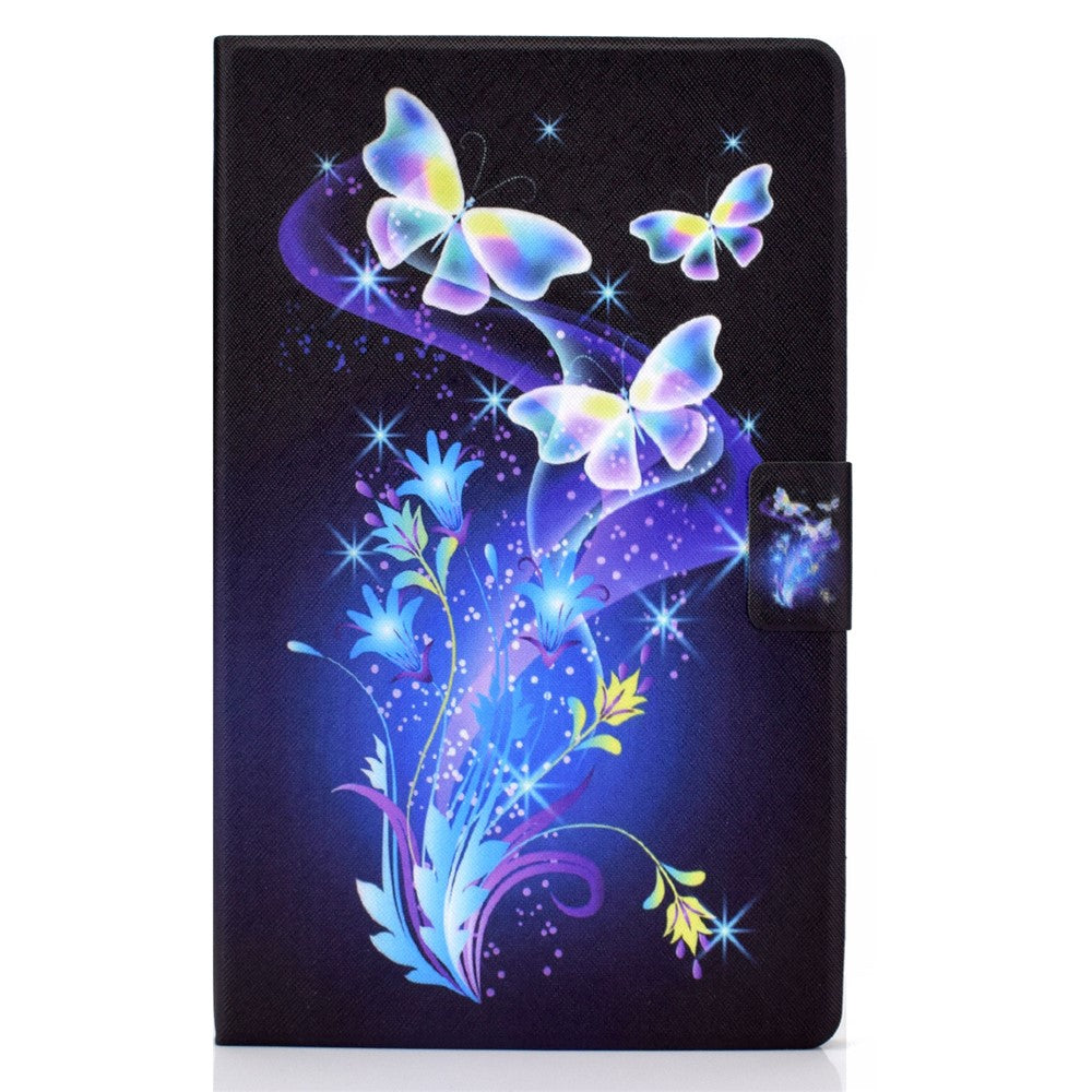 For Lenovo Tab M11 / Xiaoxin Pad 11 2024 Case Card Holder Pattern Leather Tablet Cover - Butterfly and Flower