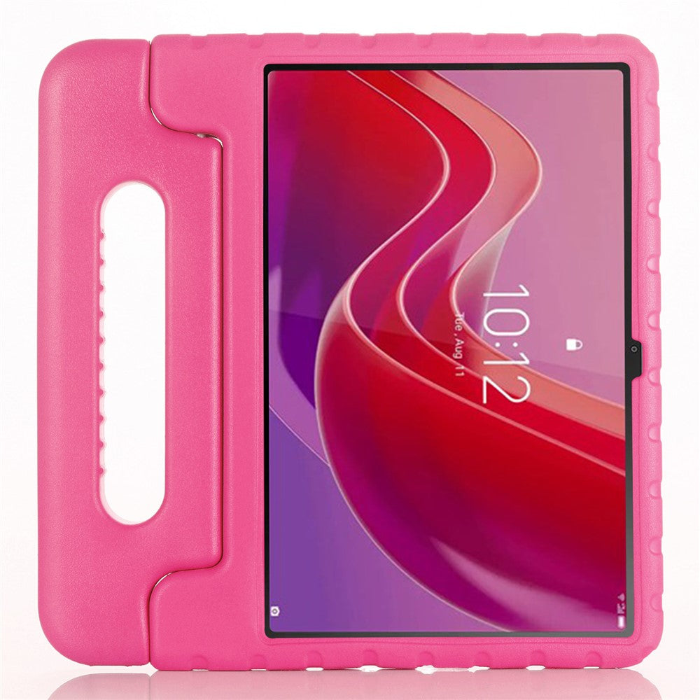 For Lenovo Tab M11 / Xiaoxin Pad 11 2024 Case Handle Kickstand EVA Tablet Cover - Rose
