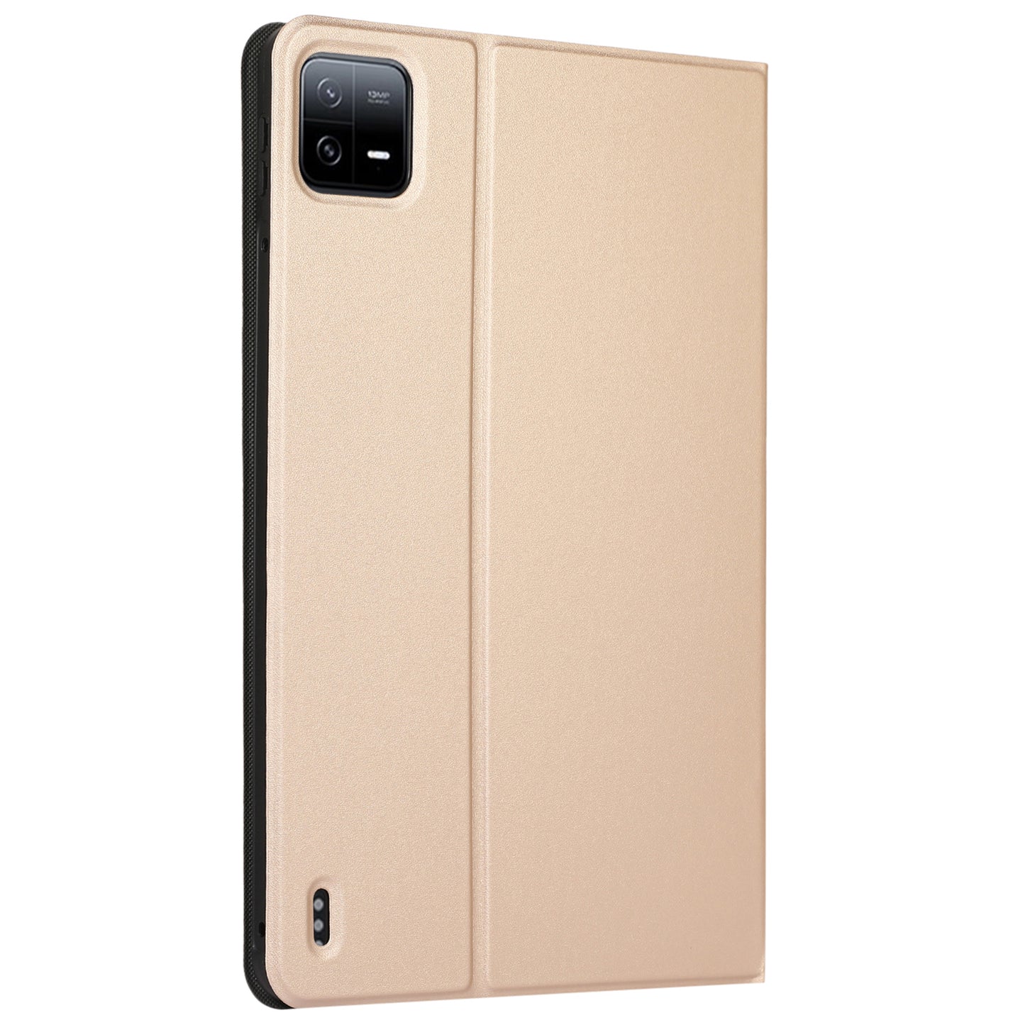 For Xiaomi Pad 6S Pro 12.4 Tablet Case Anti-Drop PU Leather Flip Cover - Gold