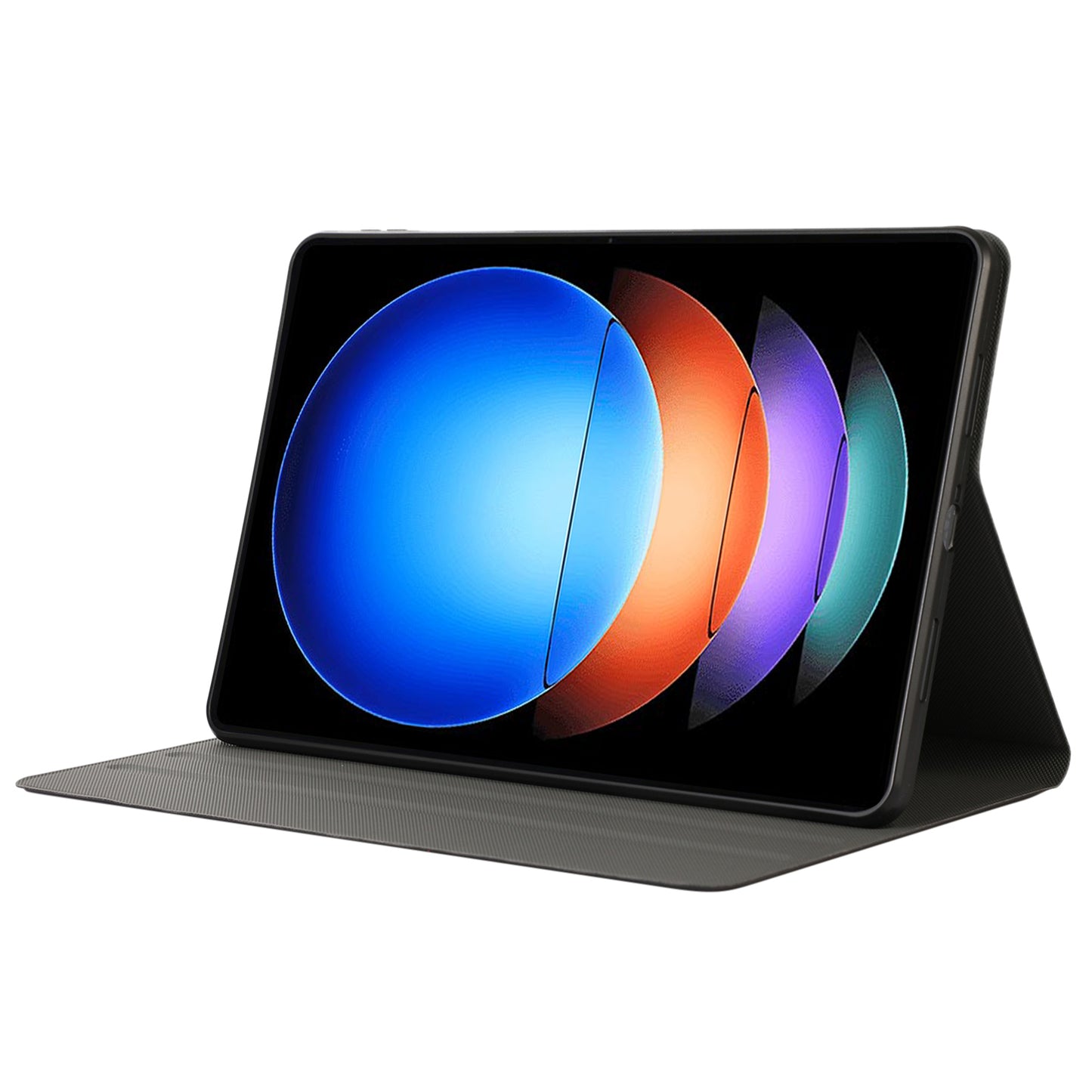 For Xiaomi Pad 6S Pro 12.4 Tablet Case Anti-Drop PU Leather Flip Cover - Black