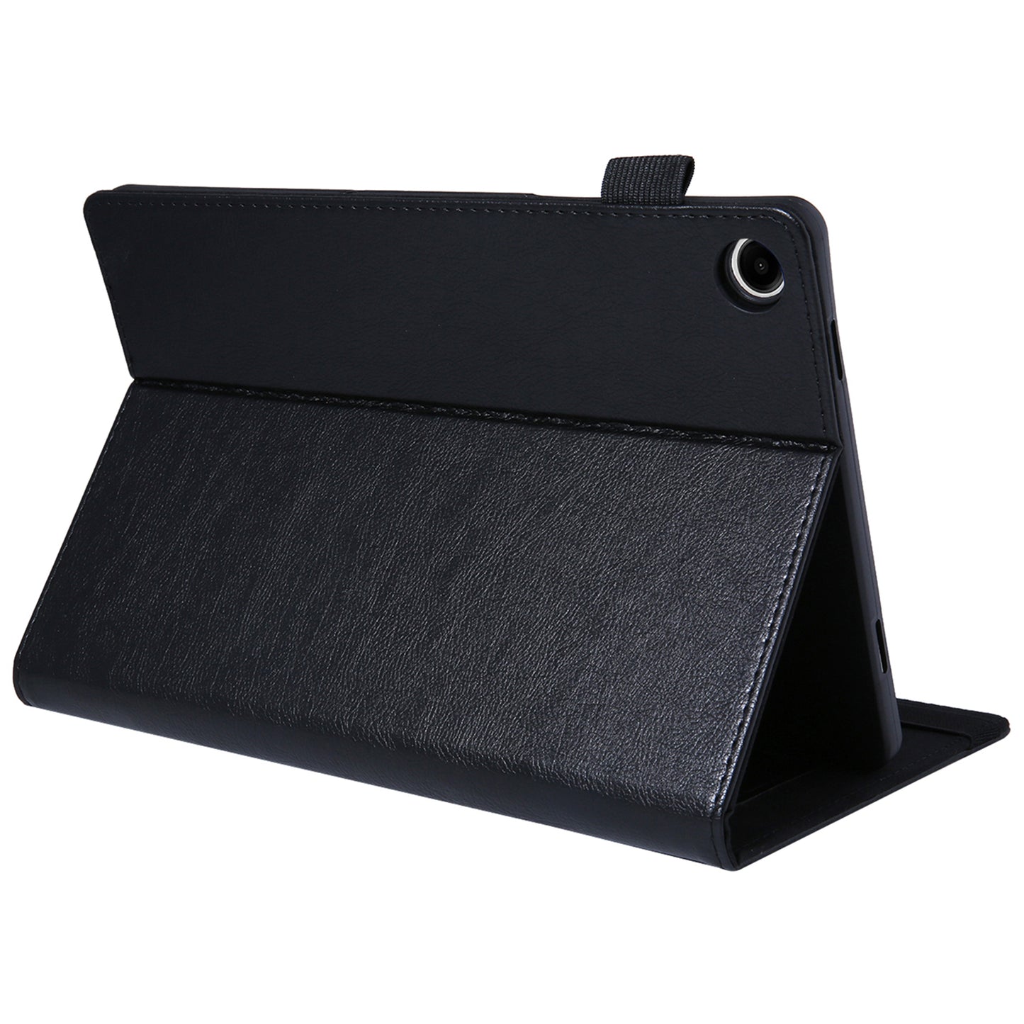 For Samsung Galaxy Tab A9+ X210 Case Card Slots PU Leather Flip Stand Tablet Cover - Black
