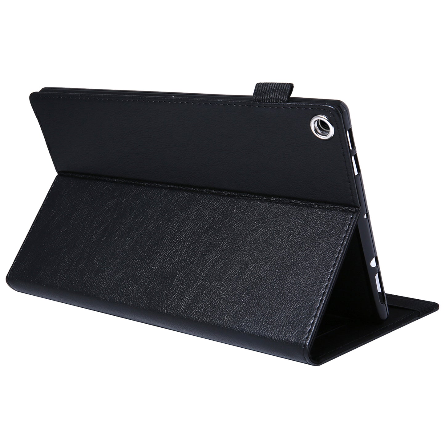 For Amazon Fire HD 10 (2015) / (2019) / (2017) Case Card Slots Shockproof Tablet Leather Flip Cover - Black