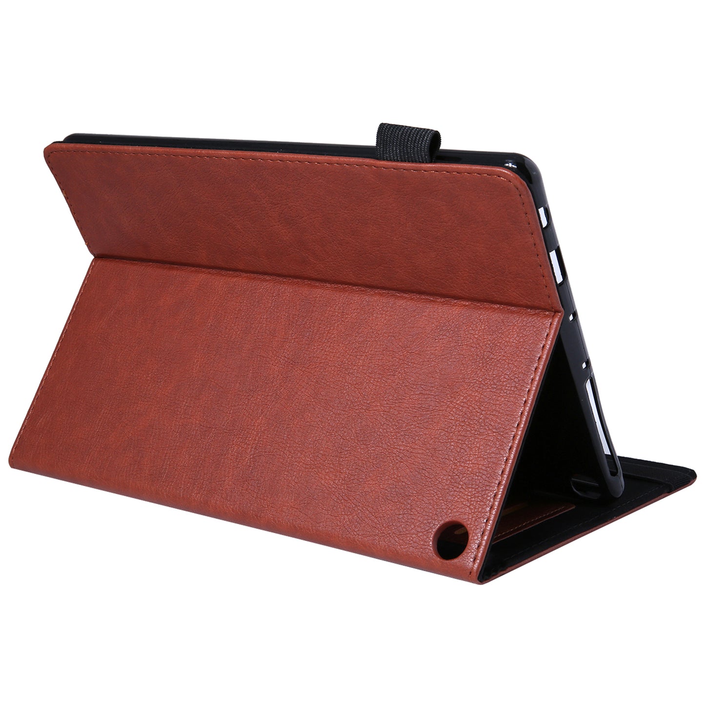 For Amazon Fire HD 10 (2021) / HD 10 (2023) Tablet Case PU Leather+TPU Card Slots Cover - Brown