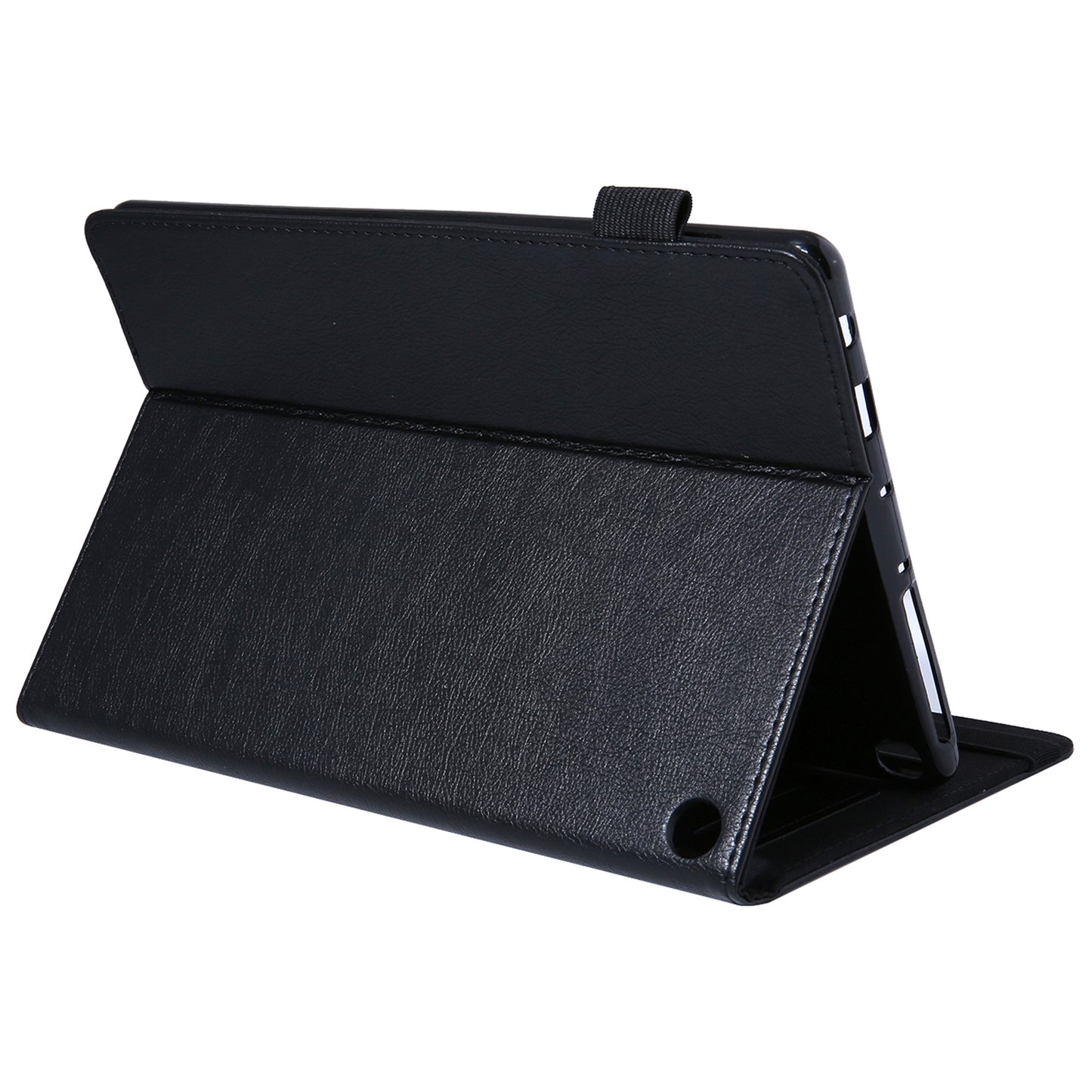 For Amazon Fire HD 10 (2021) / HD 10 (2023) Tablet Case PU Leather+TPU Card Slots Cover - Black