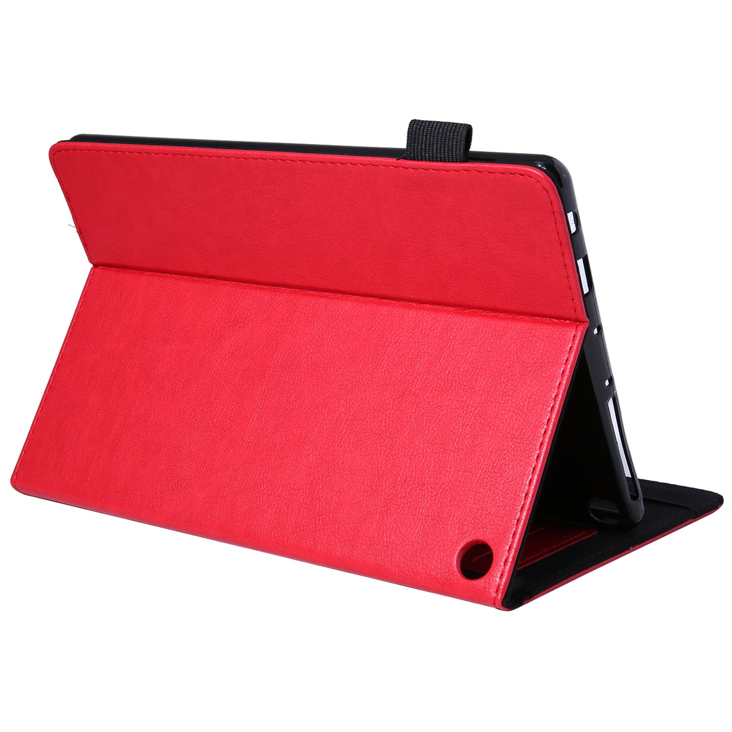 For Amazon Fire HD 10 (2021) / HD 10 (2023) Tablet Case PU Leather+TPU Card Slots Cover - Red