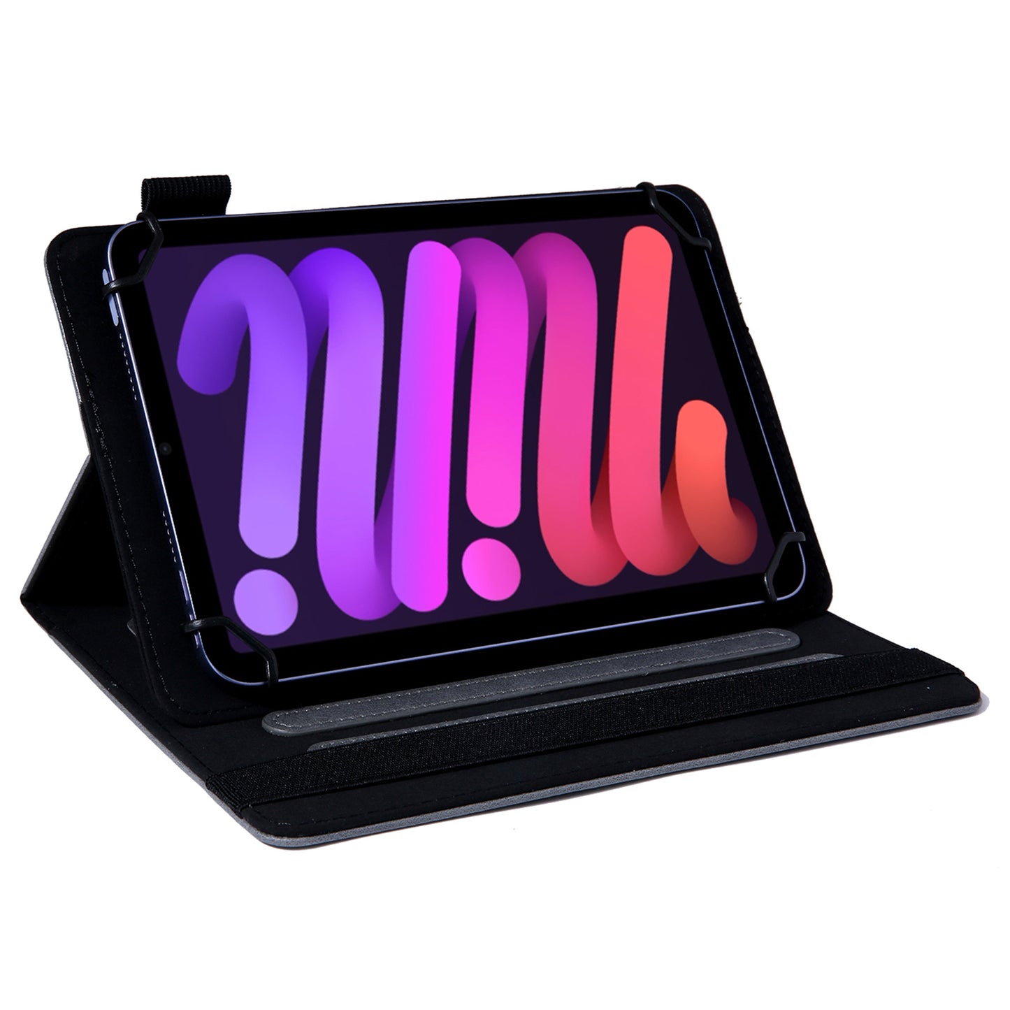 7-inch Tablet Leather Case Card Slots Stand Protective Cover - Grey