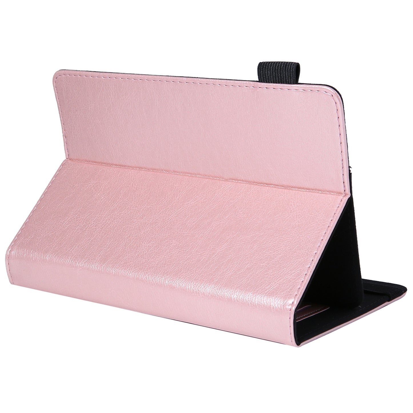 7-inch Tablet Leather Case Card Slots Stand Protective Cover - Rose Gold