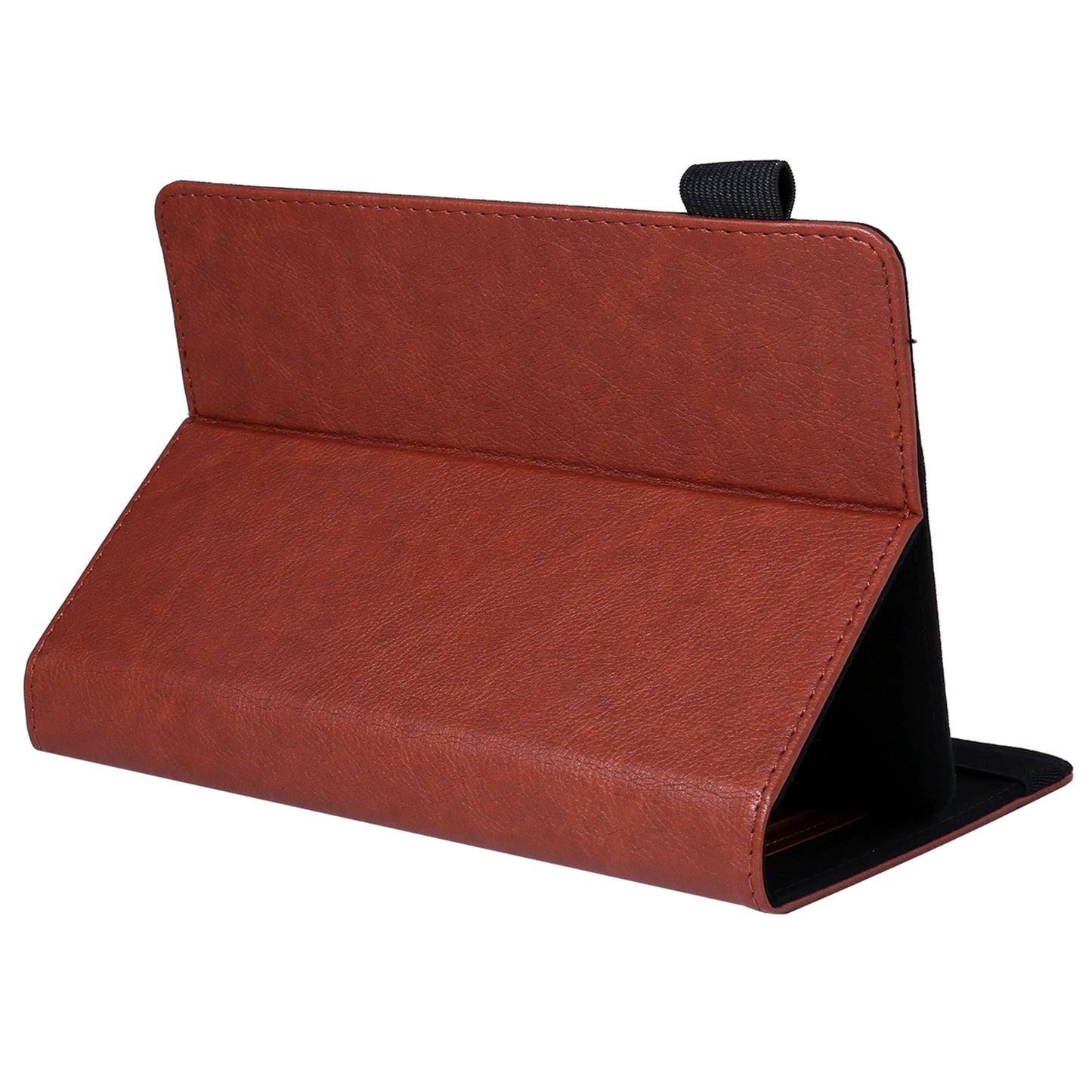 7-inch Tablet Leather Case Card Slots Stand Protective Cover - Brown