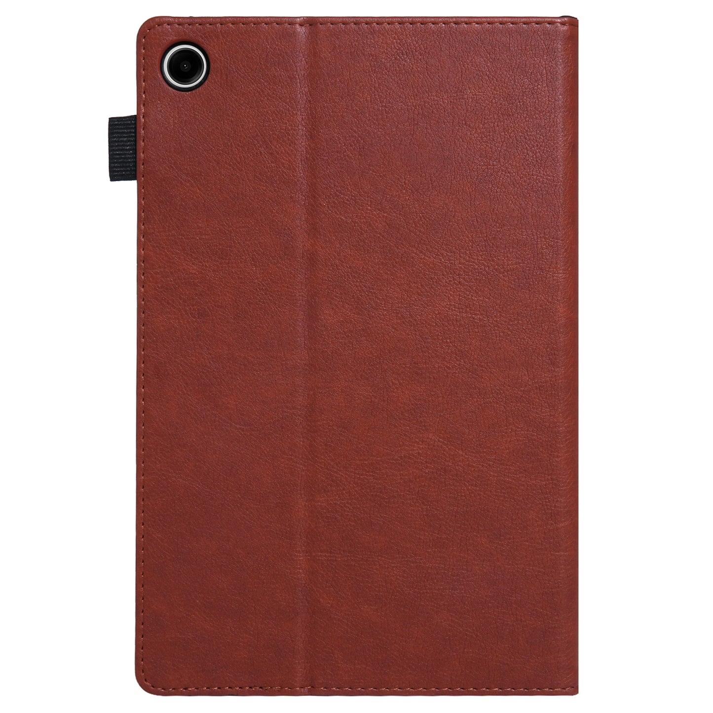 For Samsung Galaxy Tab A9 X110 Tablet Case Card Slots Protective Leather Flip Cover - Brown