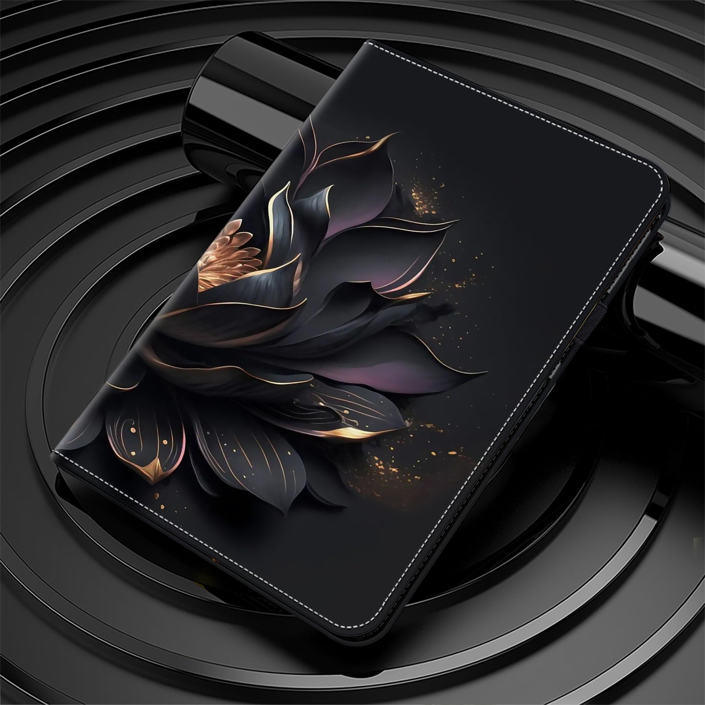 For Honor Pad X9 Case PU Leather Folio Stand Pattern Printing Tablet Cover - Flower