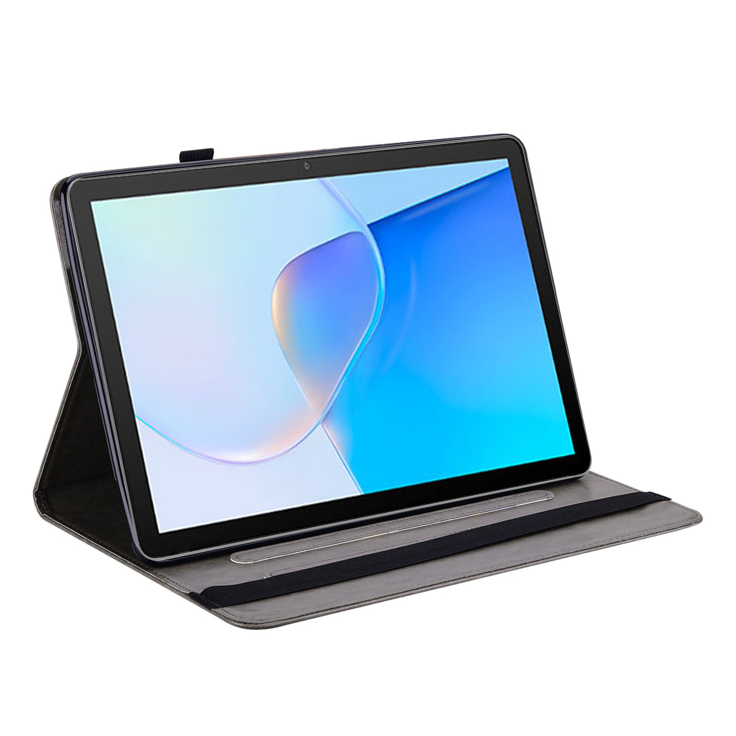 For Honor Pad 8 Case PU Leather Tree Deer Pattern Tablet Cover with Card Slots - Grey