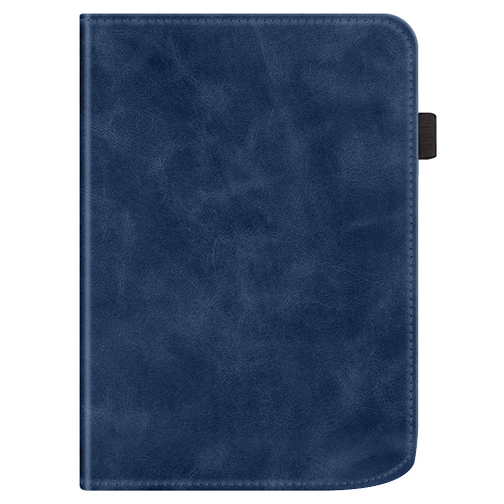 For PocketBook Verse PB629 E-Reader Case Kickstand PU Leather Tablet Cover with Auto Wake / Sleep - Blue