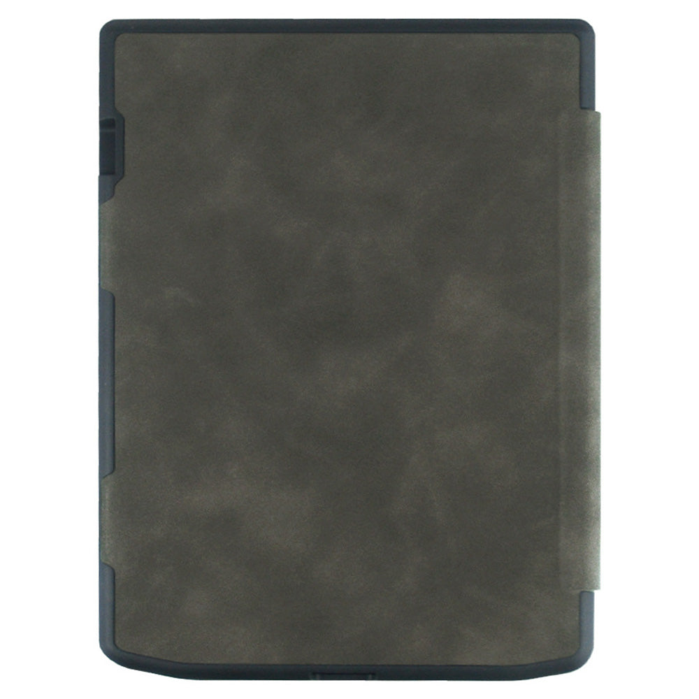 For PocketBook InkPad Color 2 / 3 PB743 Case Skin-Touch PU Leather E-Reader Cover with Auto Wake / Sleep - Black