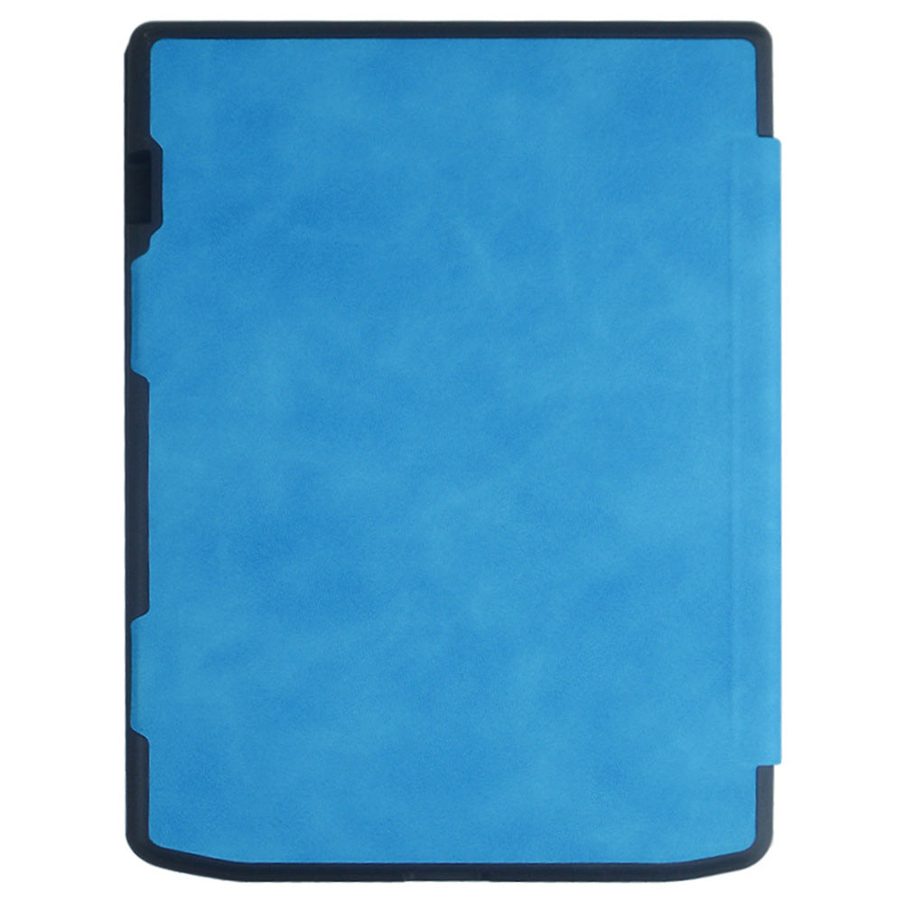 For PocketBook InkPad Color 2 / 3 PB743 Case Skin-Touch PU Leather E-Reader Cover with Auto Wake / Sleep - Sky Blue