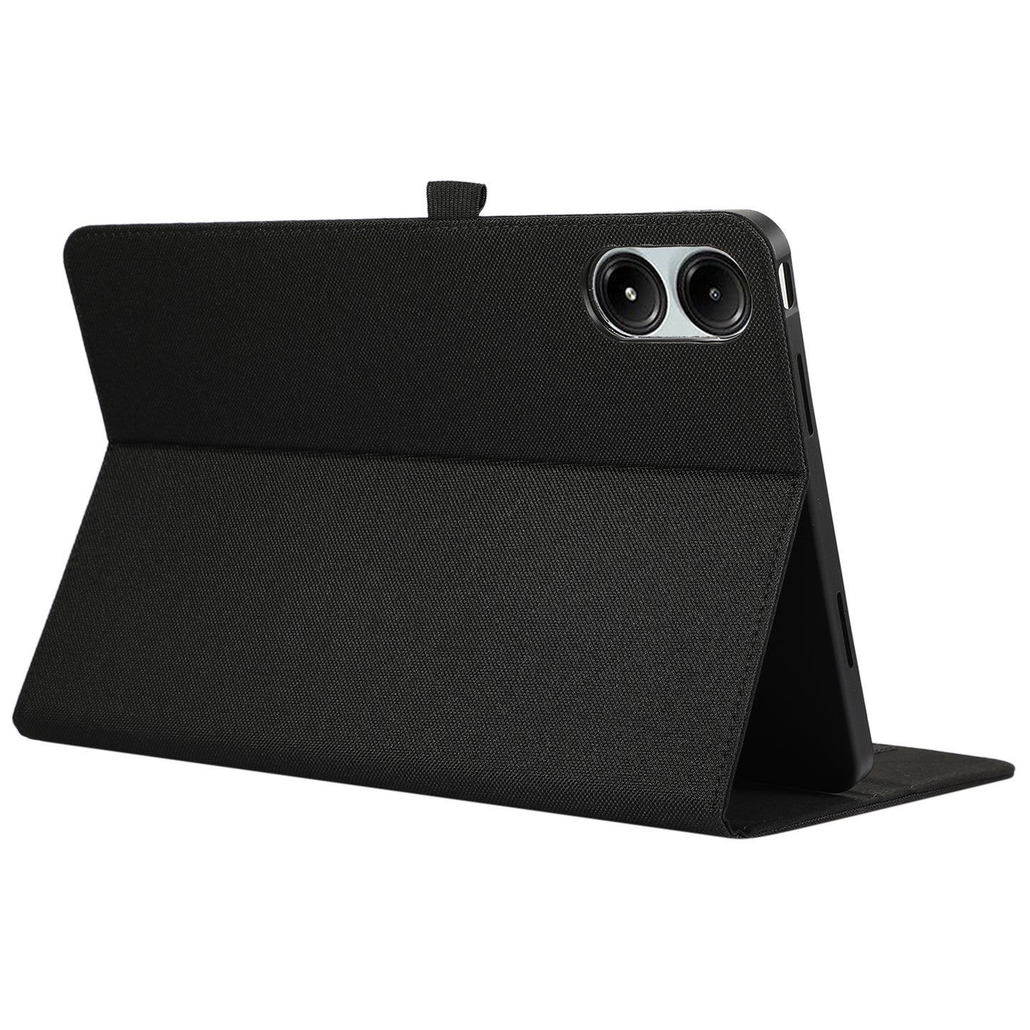 For Xiaomi Redmi Pad Pro Card Holder Cloth Texture Leather Case Tablet Stand Cover - Black