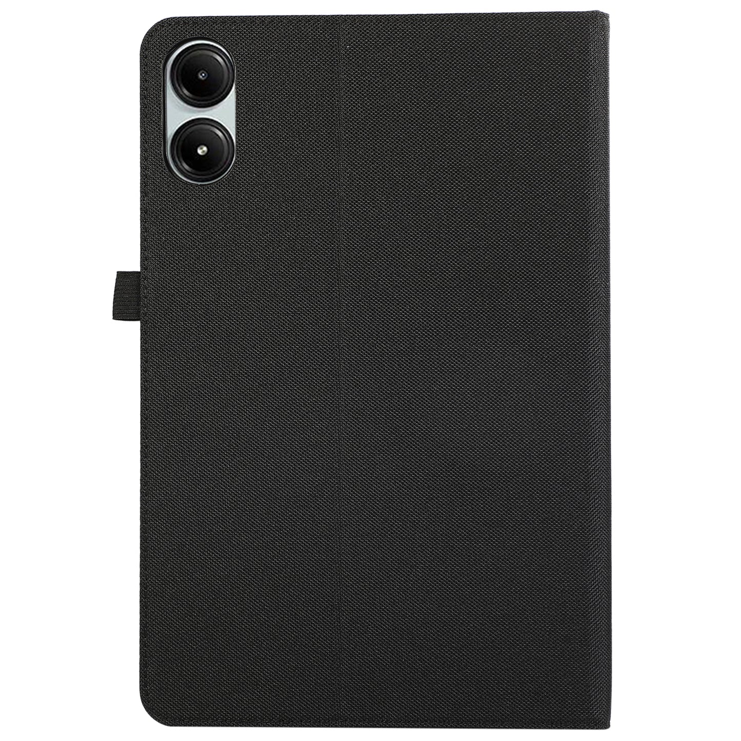 For Xiaomi Redmi Pad Pro Card Holder Cloth Texture Leather Case Tablet Stand Cover - Black