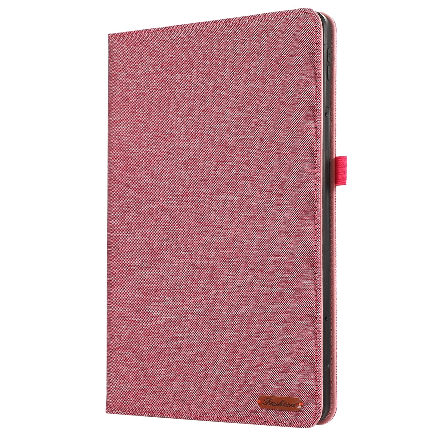 For Xiaomi Redmi Pad Pro Card Holder Cloth Texture Leather Case Tablet Stand Cover - Pink