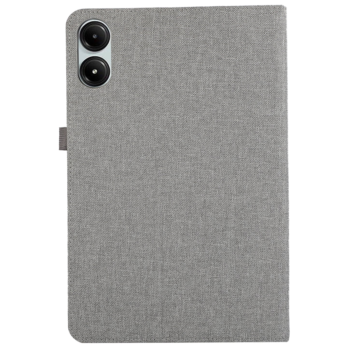 For Xiaomi Redmi Pad Pro Card Holder Cloth Texture Leather Case Tablet Stand Cover - Grey