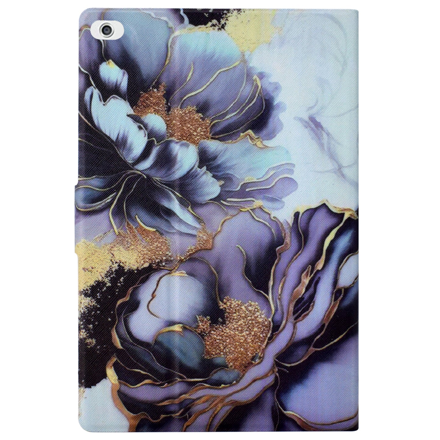 For iPad Mini / Mini 2 / mini 3 / mini 4 / mini (2019) 7.9 inch Case PU Leather Pattern Printed Cover with Card Holder - Peony Flower