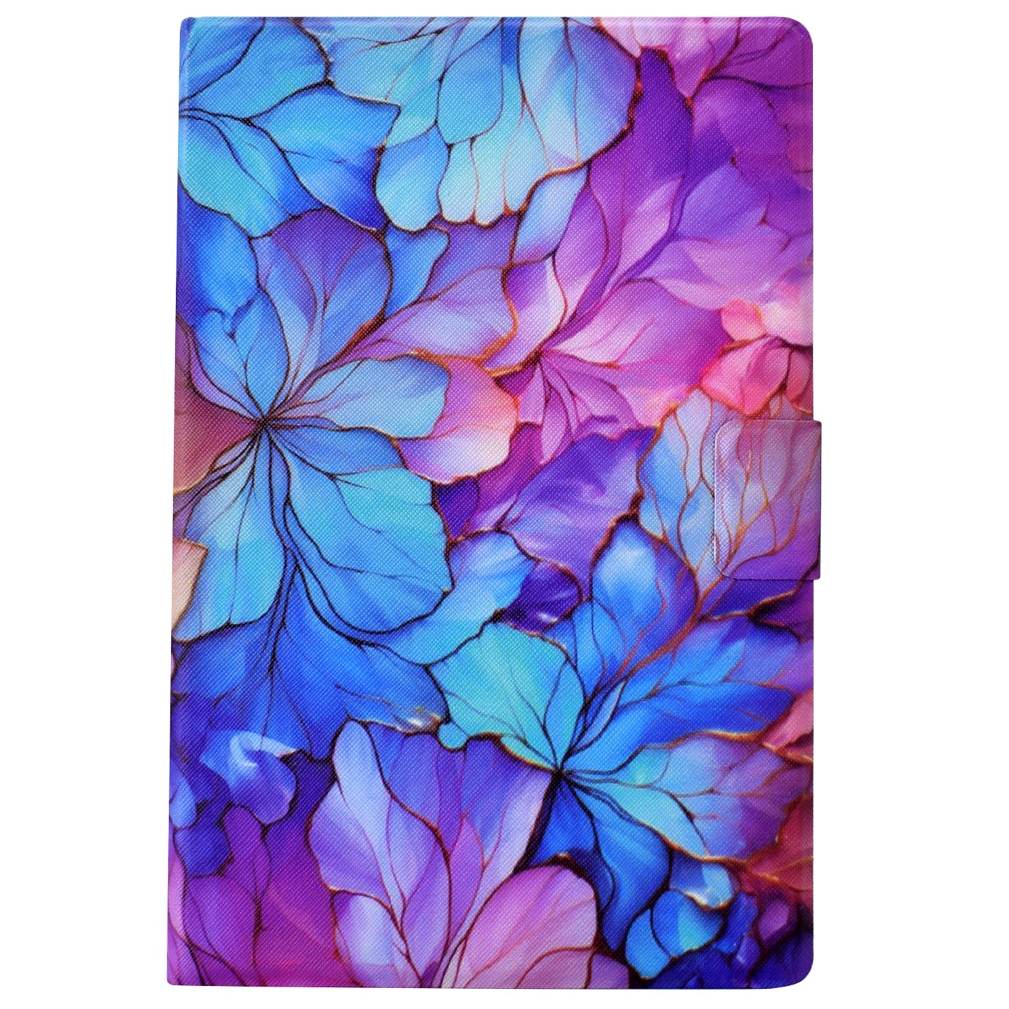 For Amazon Fire 7 (2022) PU Leather E-Reader Case Pattern Printing Stand Cover - Petal