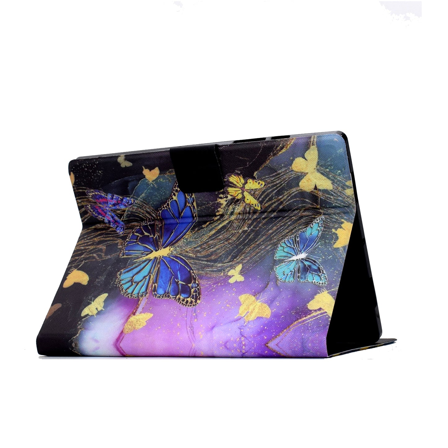 For Amazon Kindle Paperwhite (2021) Case Card Slot Pattern Printing Leather E-Reader Cover - Golden Butterflies