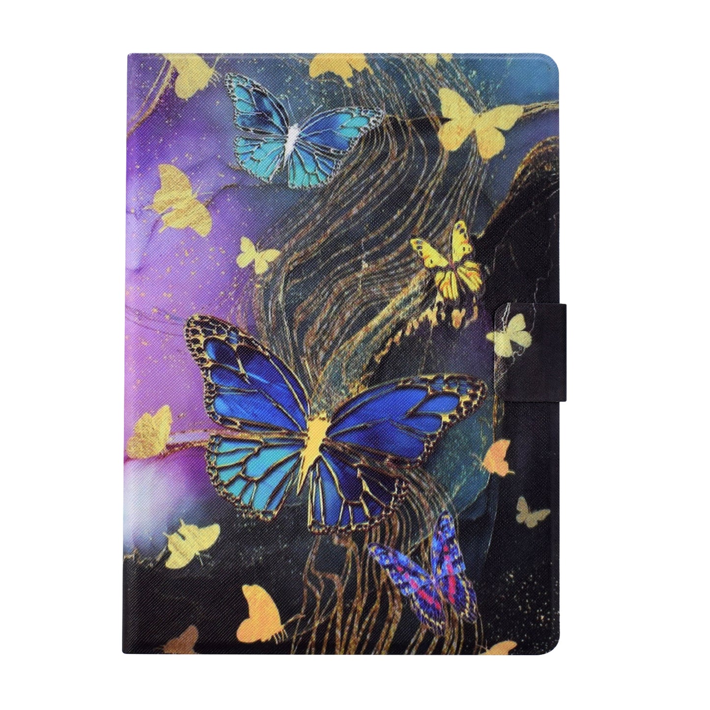 For Amazon Kindle Paperwhite (2021) Case Card Slot Pattern Printing Leather E-Reader Cover - Golden Butterflies