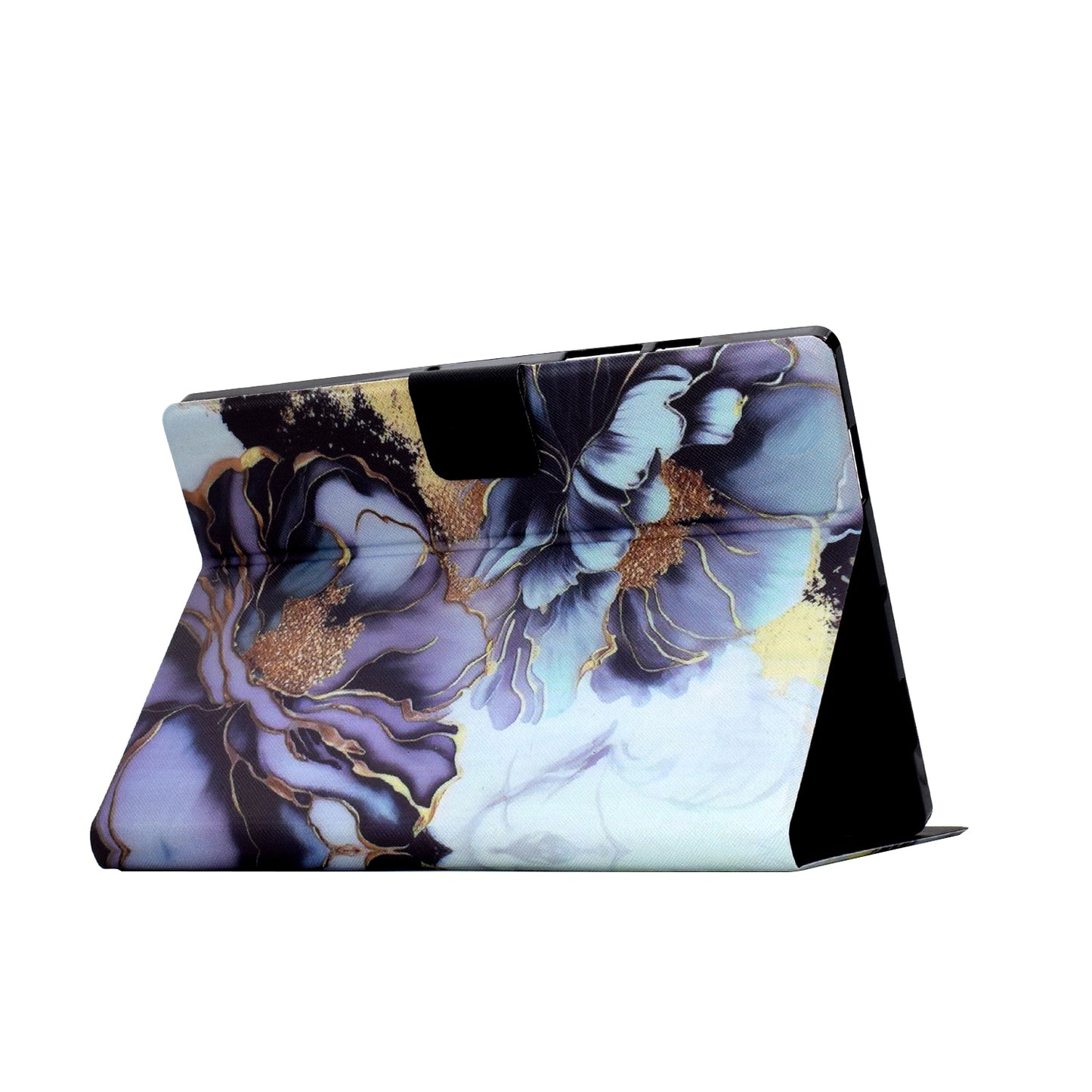 For Amazon Kindle Paperwhite (2021) Case Card Slot Pattern Printing Leather E-Reader Cover - Peony Flower