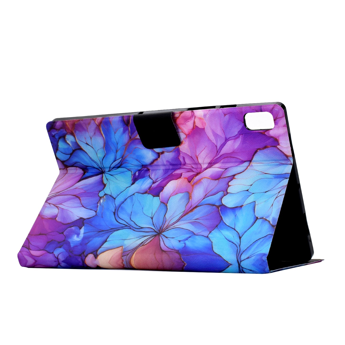 For Lenovo Tab M9 TB-310FU Case Pattern Anti-Collision Leather Shell with Auto Wake / Sleep Function - Petal