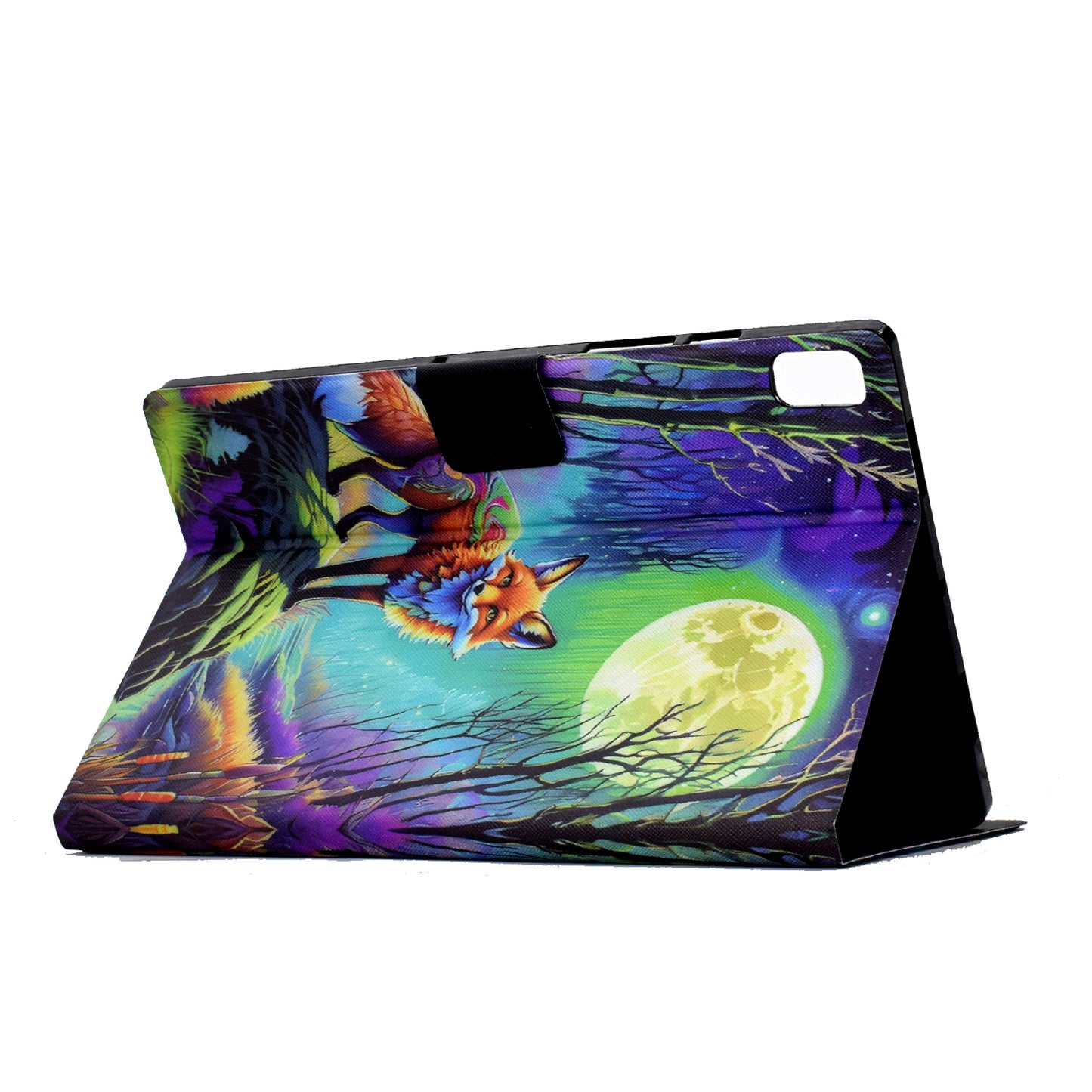 For Lenovo Tab M9 TB-310FU Case Pattern Anti-Collision Leather Shell with Auto Wake / Sleep Function - Moonlight Fox
