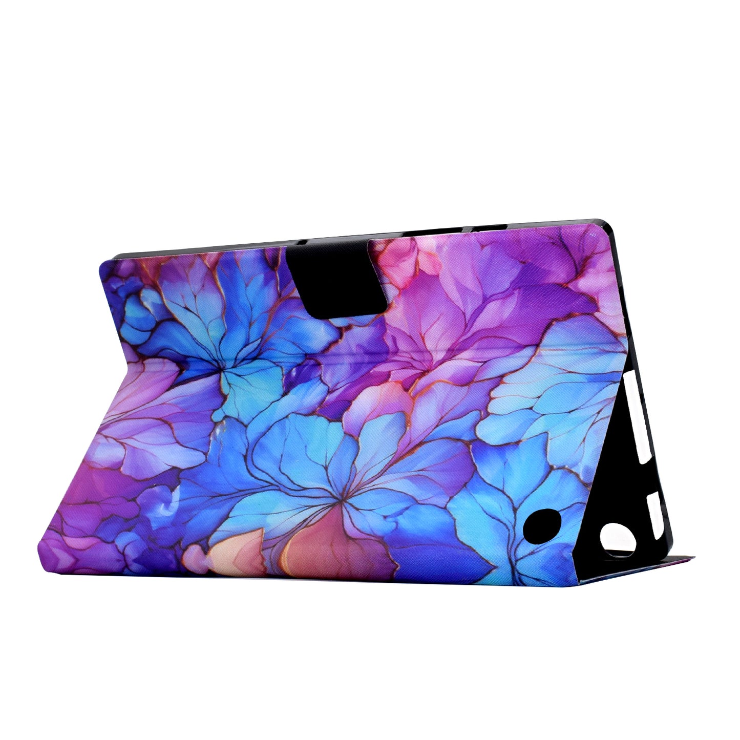 For Amazon Fire HD 10 (2021) / (2023) / Fire HD 10 Plus (2021) / (2023) Case Stand Pattern PU Leather Pattern Tablet Cover - Petal