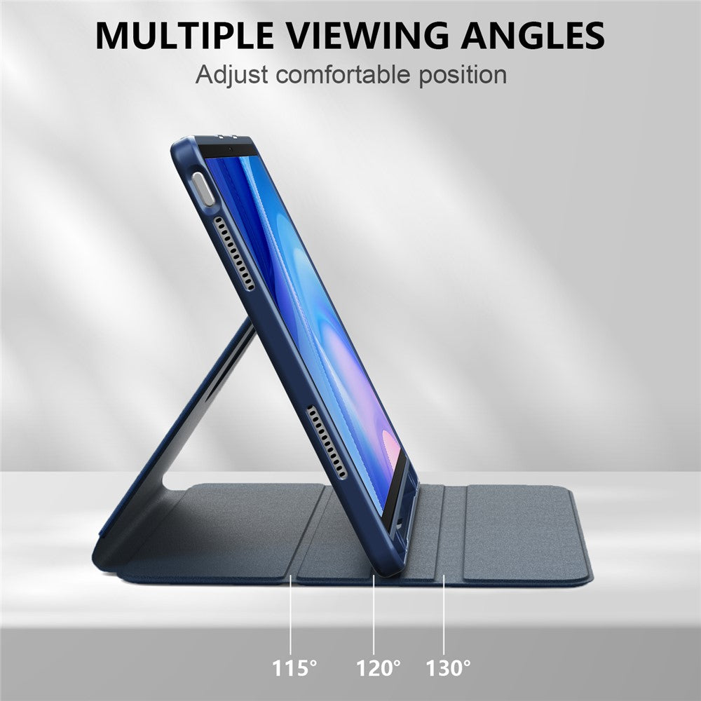 For Lenovo Tab M11 TB330 / Xiaoxin Pad 11 2024 Case Rotate Stand PU Leather+Acrylic+TPU Tablet Cover - Blue