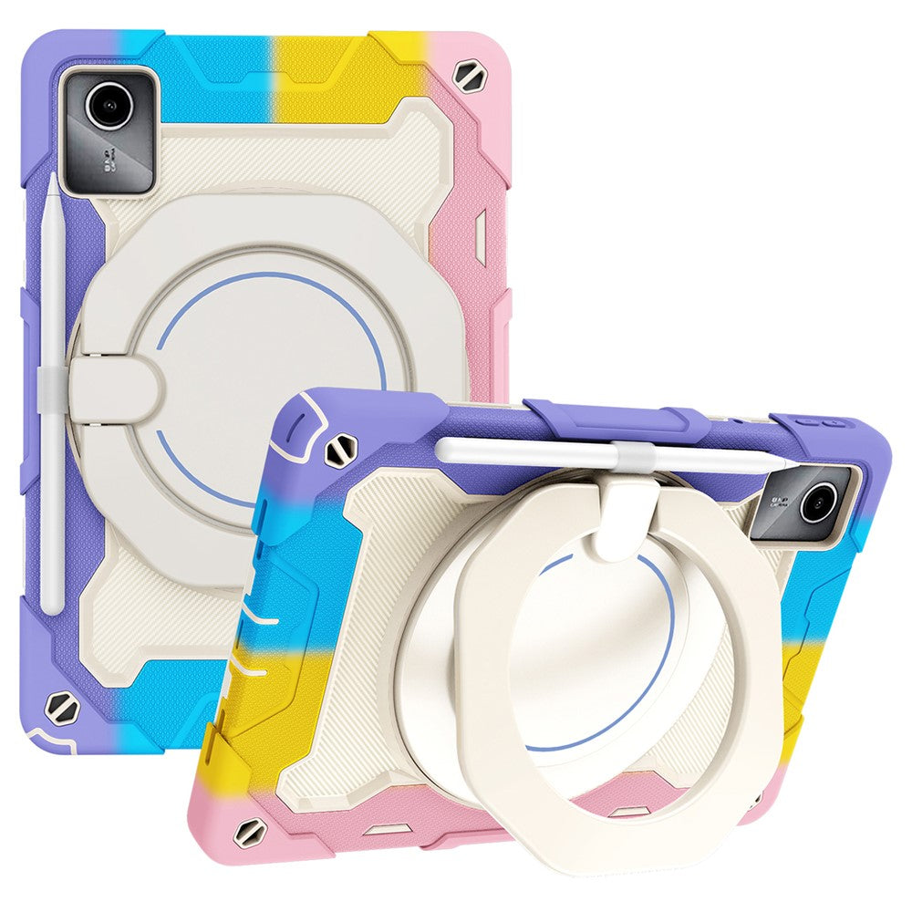 For Lenovo Tab M11 / Tab K11 Wholesale Tablet Case PC+Silicone Cover with Kickstand - Colorful Pink