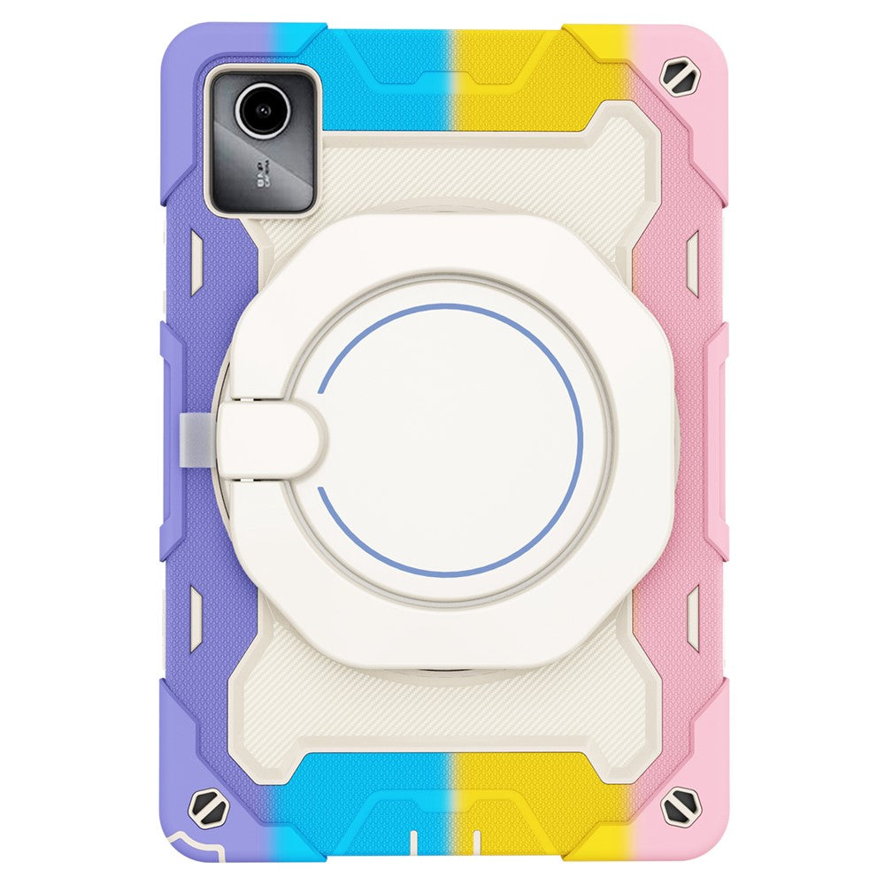 For Lenovo Tab M11 / Tab K11 Wholesale Tablet Case PC+Silicone Cover with Kickstand - Colorful Pink