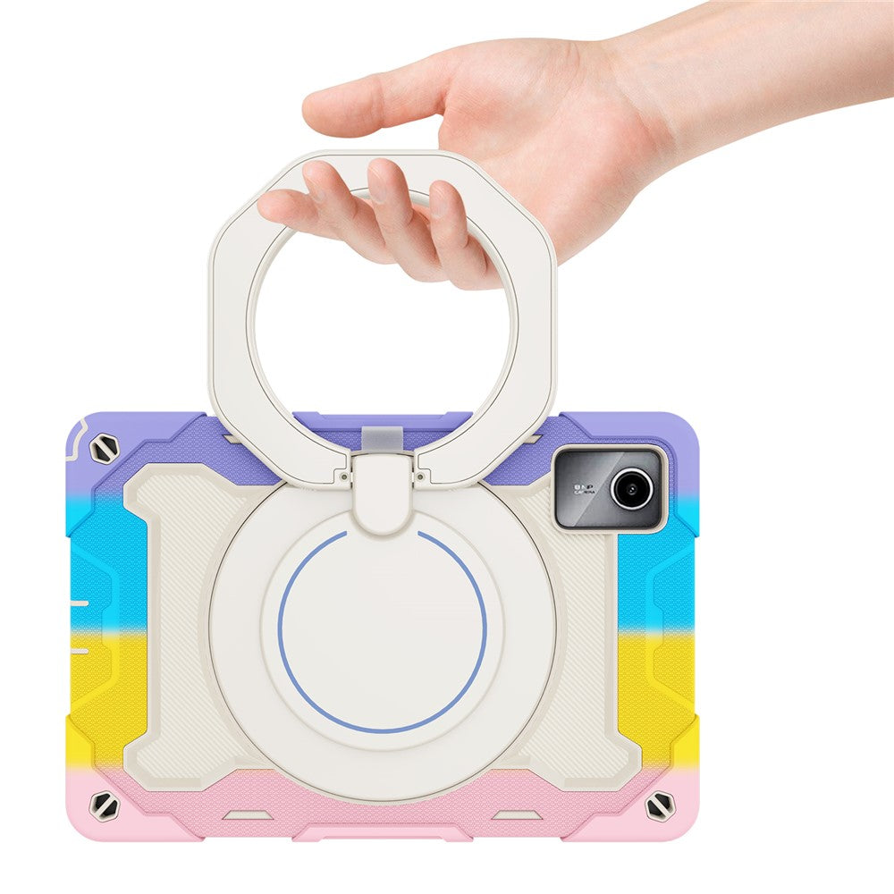 For Lenovo Tab M11 / Tab K11 Wholesale Tablet Case PC+Silicone Cover with Kickstand - Colorful Pink