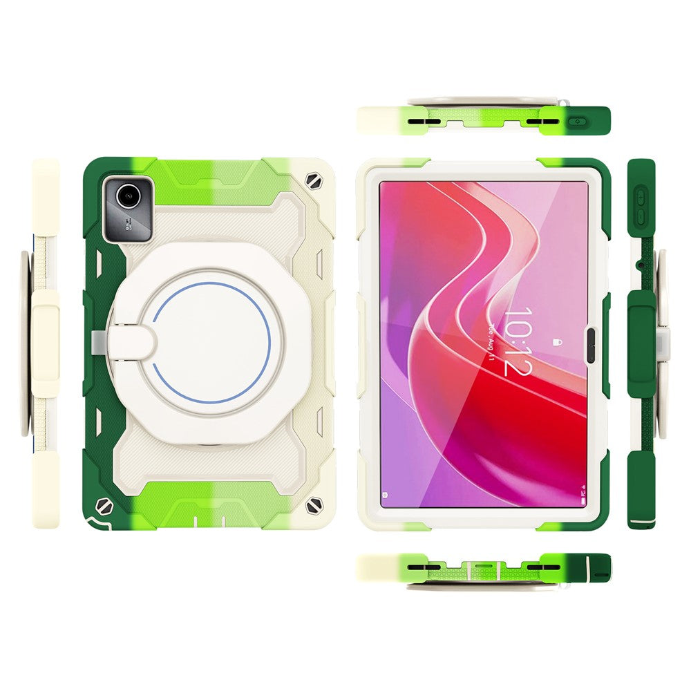 For Lenovo Tab M11 / Tab K11 Wholesale Tablet Case PC+Silicone Cover with Kickstand - Colorful Green