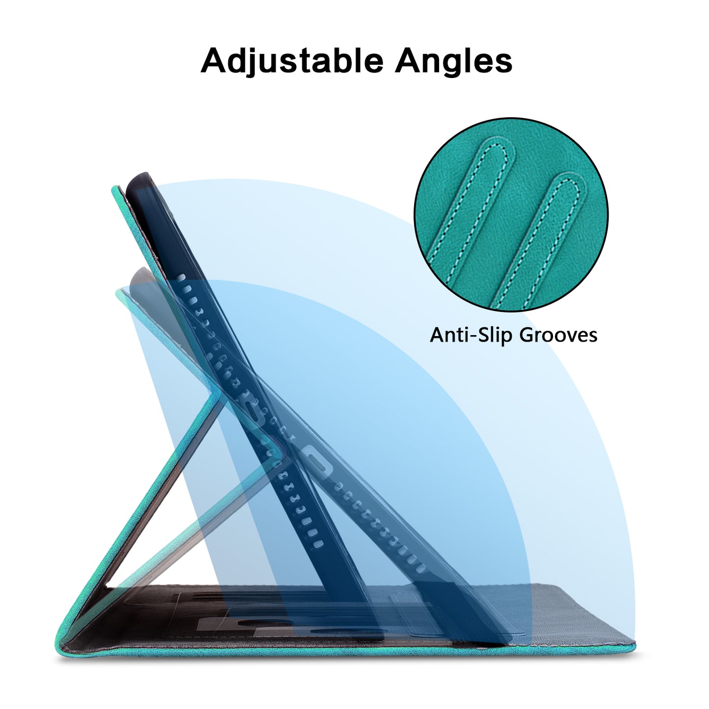 For Samsung Galaxy Tab S10+ / S9+ / S9 FE+ Card Slots Case Lily Flower Imprint PU Leather Tablet Cover - Green