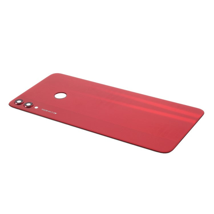 OEM Battery Cover with Adhesive Sticker + Camera Lens Ring Cover for Huawei Honor 8X - Red