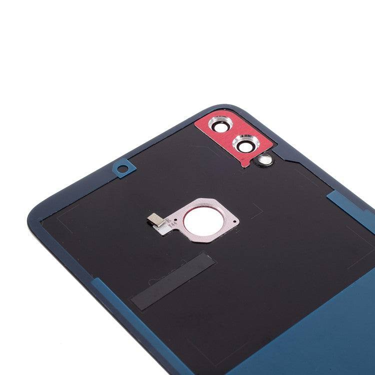 OEM Battery Cover with Adhesive Sticker + Camera Lens Ring Cover for Huawei Honor 8X - Red