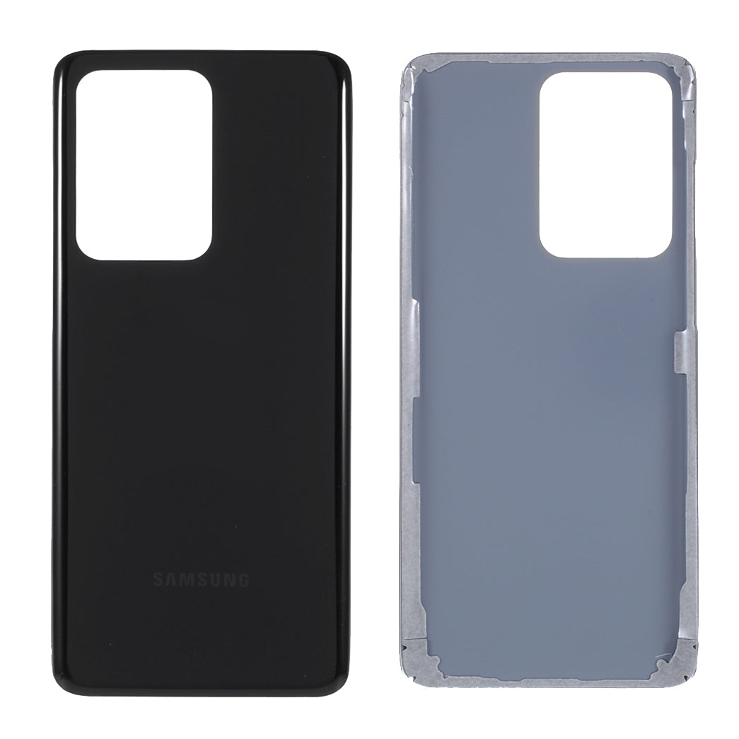 For Samsung Galaxy S20 Ultra G988 Battery Housing Cover with Adhesive Sticker Replacement Parts - Black