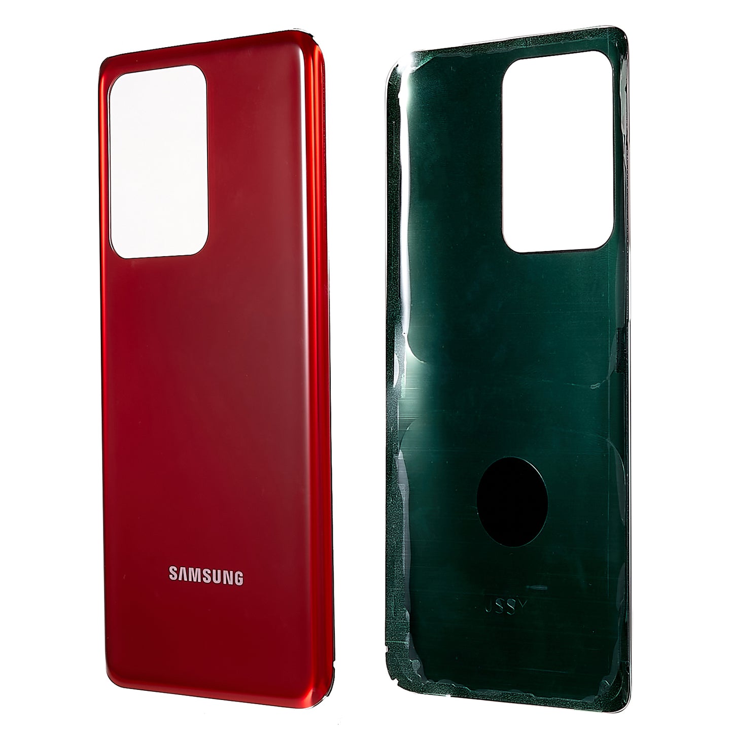 For Samsung Galaxy S20 Ultra G988 Battery Housing Cover with Adhesive Sticker Replacement Parts - Red