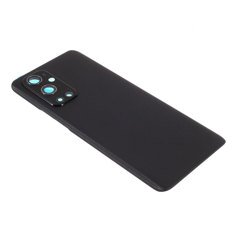 For OnePlus 9 Pro 5G OEM Battery Housing Cover Repair Part + Camera Lens Cover - Black