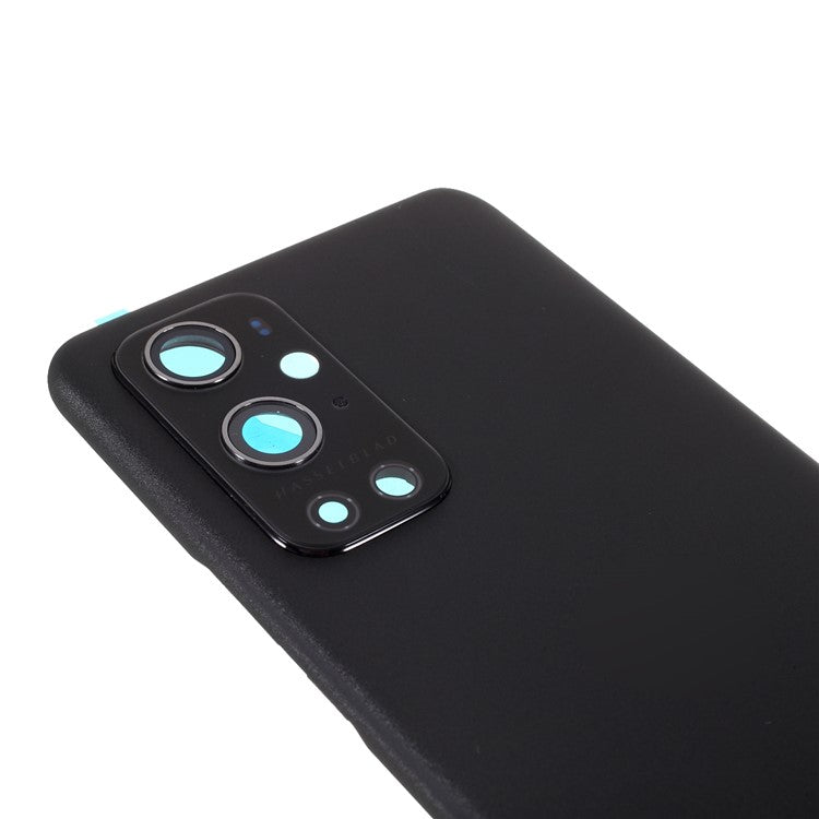 For OnePlus 9 Pro 5G OEM Battery Housing Cover Repair Part + Camera Lens Cover - Black