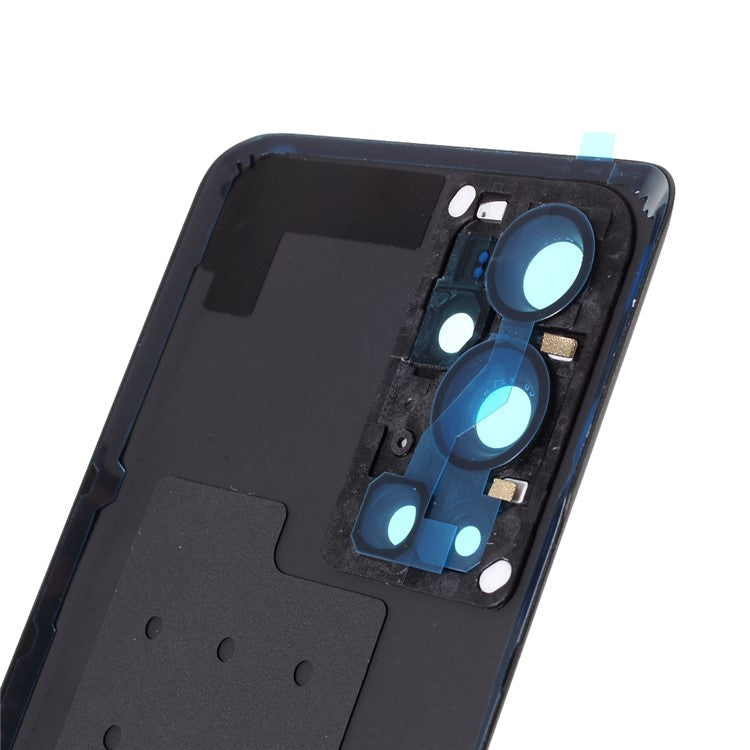 For OnePlus 9 Pro 5G OEM Battery Housing Cover Repair Part + Camera Lens Cover - Black