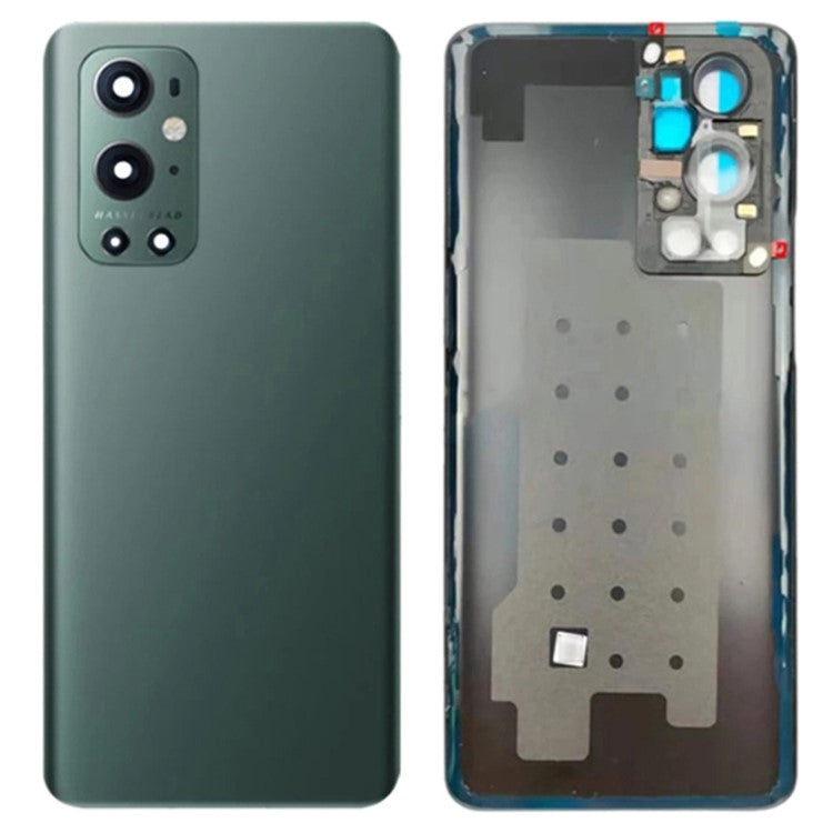 For OnePlus 9 Pro 5G OEM Battery Housing Cover Repair Part + Camera Lens Cover - Green